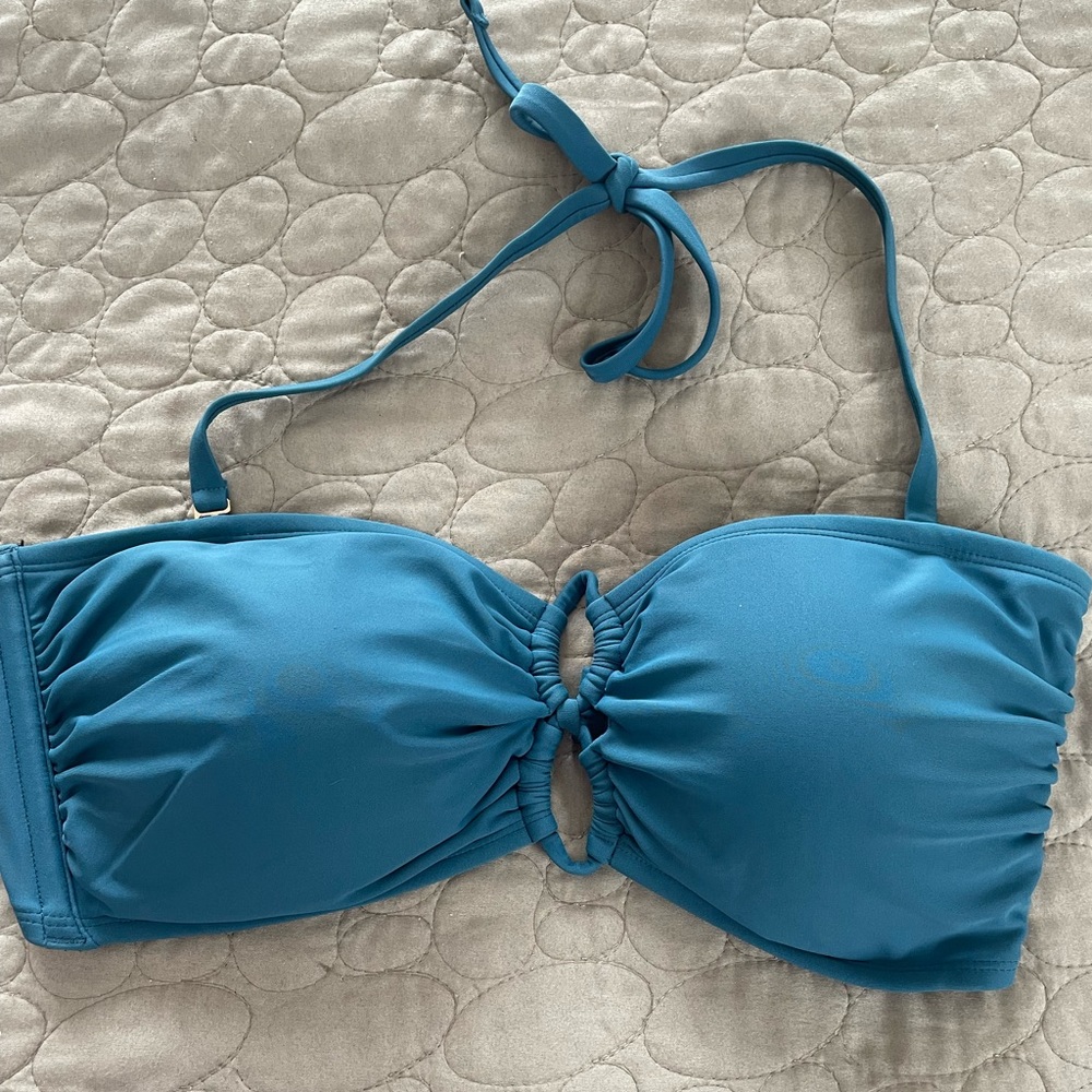 Teal Shade & Shore xl Bandeau Bikini Top